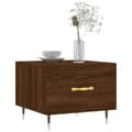 Miniatyrbilde 2 av 11: vidaXL Salongbord brun eik 50x50x40 cm konstruert tre