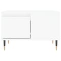 Miniatyrbild 4 av 11: vidaXL Soffbord vit 55x55x36,5 cm konstruerat trä