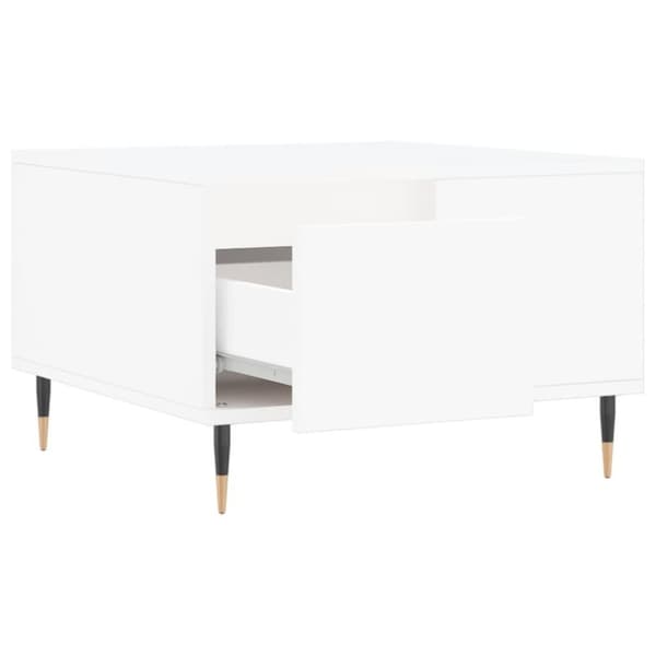 vidaXL Soffbord vit 55x55x36,5 cm konstruerat trä