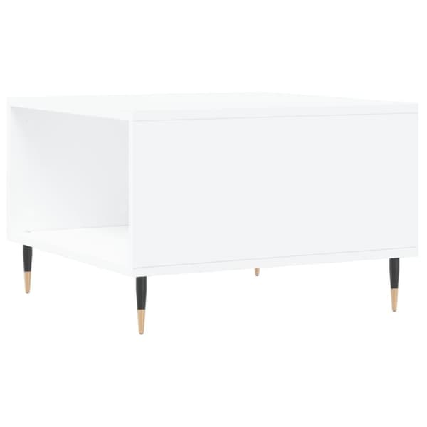 vidaXL Soffbord vit 55x55x36,5 cm konstruerat trä