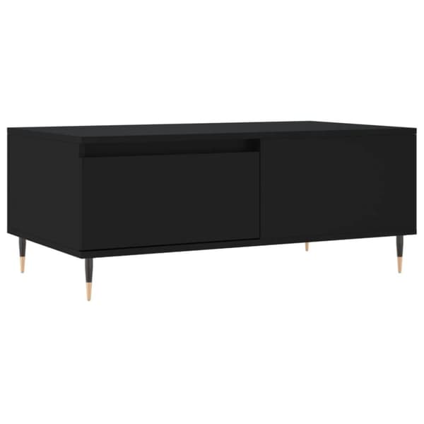 vidaXL Soffbord svart 90x50x36,5 cm konstruerat trä
