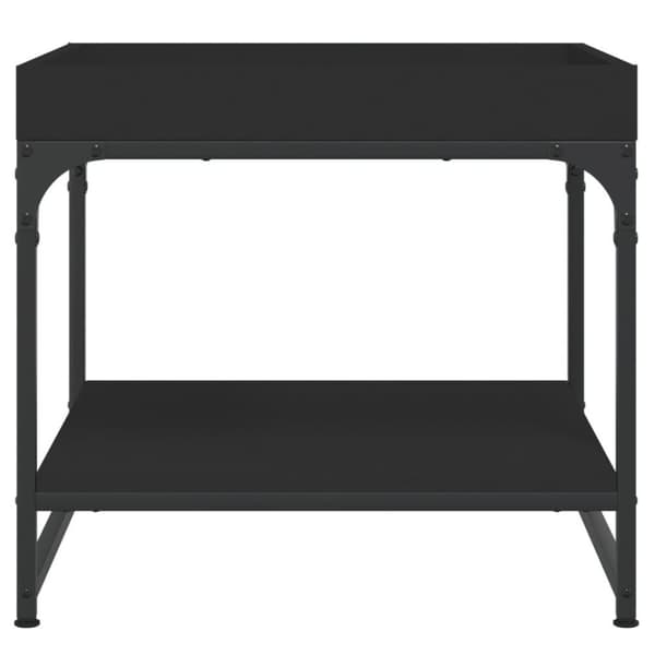 vidaXL sofabord 49,5x49,5x45 cm konstrueret træ sort