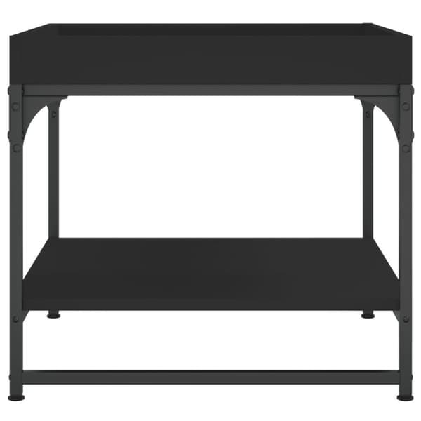 vidaXL sofabord 49,5x49,5x45 cm konstrueret træ sort