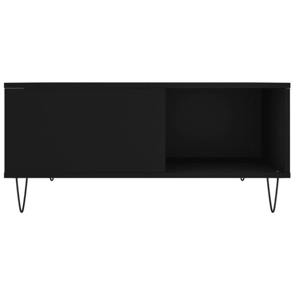 vidaXL sofabord 80x80x36,5 cm konstrueret træ sort