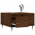 Miniatyrbillede 3 af 11: vidaXL sofabord 55x55x36,5 cm konstrueret træ brun egetræsfarve