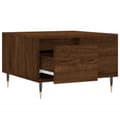 Miniatyrbillede 5 af 11: vidaXL sofabord 55x55x36,5 cm konstrueret træ brun egetræsfarve