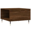Miniatyrbillede 7 af 11: vidaXL sofabord 55x55x36,5 cm konstrueret træ brun egetræsfarve