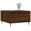 Miniatyrbillede 2 af 11: vidaXL sofabord 55x55x36,5 cm konstrueret træ brun egetræsfarve