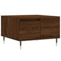 Miniatyrbillede 1 af 11: vidaXL sofabord 55x55x36,5 cm konstrueret træ brun egetræsfarve