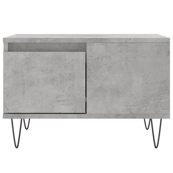 vidaXL Soffbord betonggrå 55x55x36,5 cm konstruerat trä