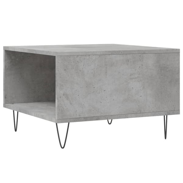 vidaXL Soffbord betonggrå 55x55x36,5 cm konstruerat trä