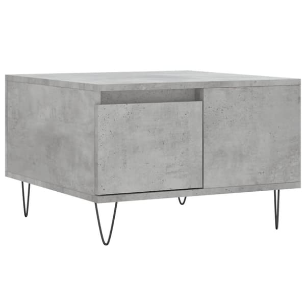 vidaXL Soffbord betonggrå 55x55x36,5 cm konstruerat trä