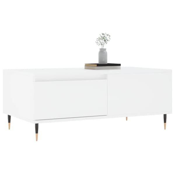vidaXL sofabord 90x50x36,5 cm konstrueret træ hvid