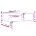 Miniatyrbillede 10 af 11: vidaXL sofabord 90x50x36,5 cm konstrueret træ hvid