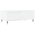 Miniatyrbillede 1 af 11: vidaXL sofabord 90x50x36,5 cm konstrueret træ hvid