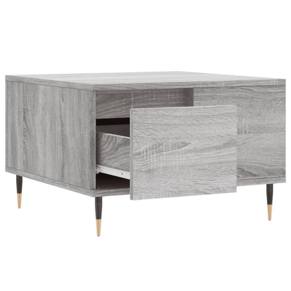vidaXL sofabord 55x55x36,5 cm konstrueret træ grå sonoma-eg