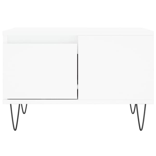 vidaXL sofabord 55x55x36,5 cm konstrueret træ hvid