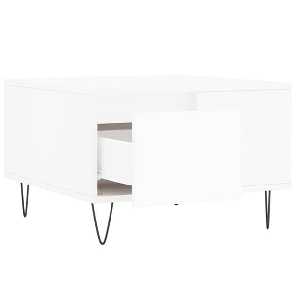 vidaXL sofabord 55x55x36,5 cm konstrueret træ hvid