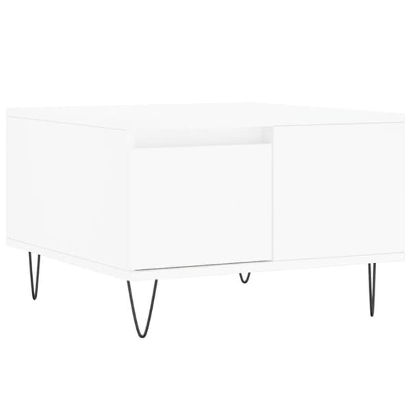 vidaXL sofabord 55x55x36,5 cm konstrueret træ hvid