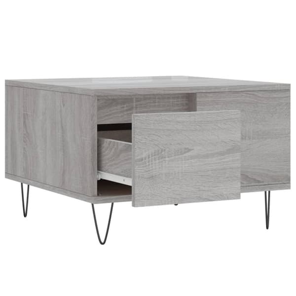 vidaXL Salongbord grå sonoma 55x55x36,5 cm konstruert tre