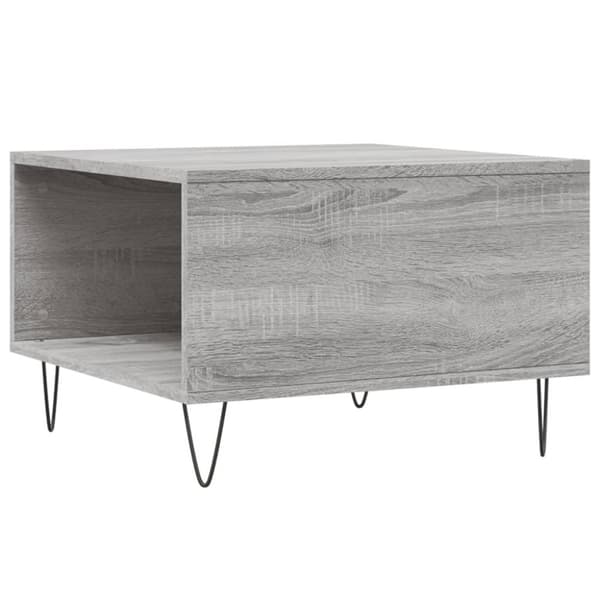 vidaXL Salongbord grå sonoma 55x55x36,5 cm konstruert tre