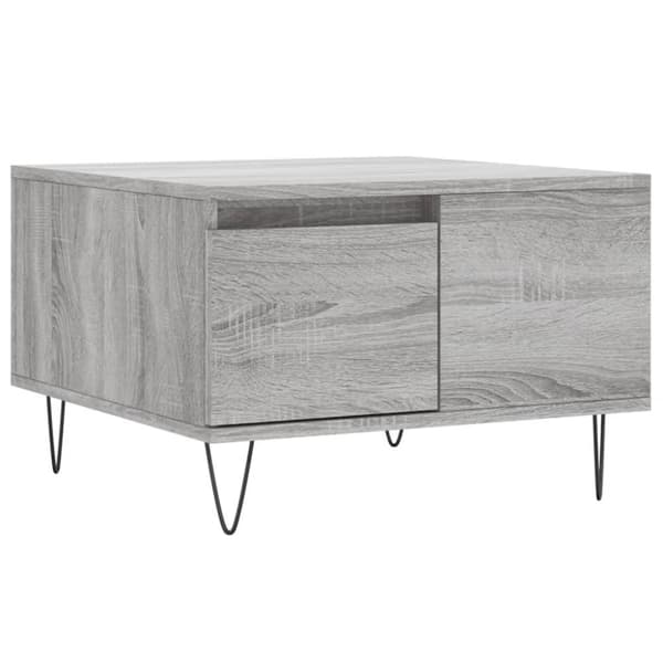 vidaXL Salongbord grå sonoma 55x55x36,5 cm konstruert tre