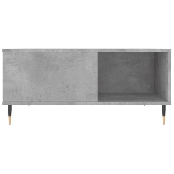 vidaXL Soffbord betonggrå 80x80x36,5 cm konstruerat trä