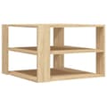 Miniatyrbillede 4 af 9: vidaXL sofabord 59,5x59,5x40 cm konstrueret træ sonoma-eg