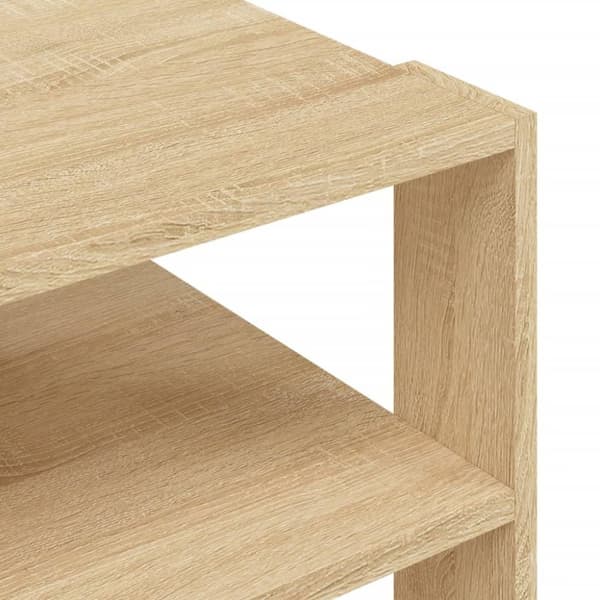 vidaXL sofabord 59,5x59,5x40 cm konstrueret træ sonoma-eg