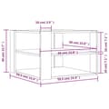 Miniatyrbillede 8 af 9: vidaXL sofabord 59,5x59,5x40 cm konstrueret træ sonoma-eg