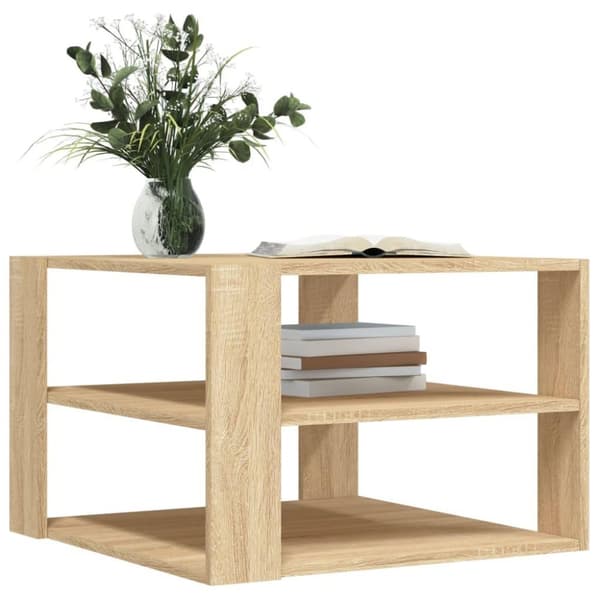 vidaXL sofabord 59,5x59,5x40 cm konstrueret træ sonoma-eg