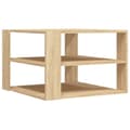 Miniatyrbillede 1 af 9: vidaXL sofabord 59,5x59,5x40 cm konstrueret træ sonoma-eg