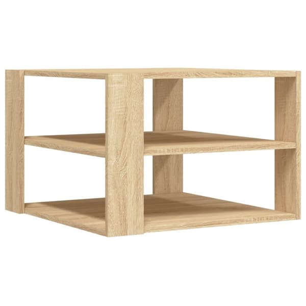 vidaXL sofabord 59,5x59,5x40 cm konstrueret træ sonoma-eg
