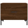 Miniatyrbilde 4 av 11: vidaXL Salongbord brun eik 50x50x40 cm konstruert tre