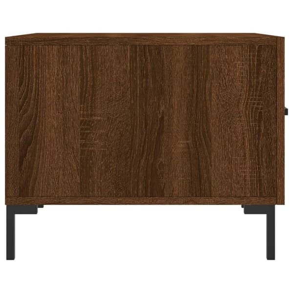 vidaXL Salongbord brun eik 50x50x40 cm konstruert tre