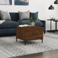 Miniatyrbilde 11 av 11: vidaXL Salongbord brun eik 50x50x40 cm konstruert tre