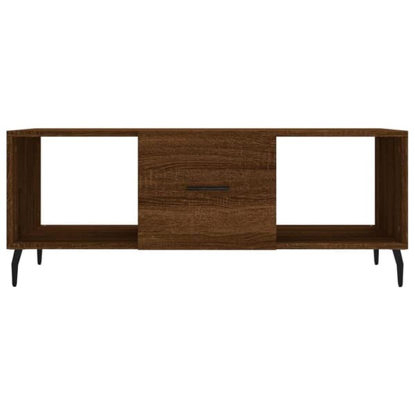 vidaXL Sohvapöytä ruskea tammi 102x50x40 cm tekninen puu