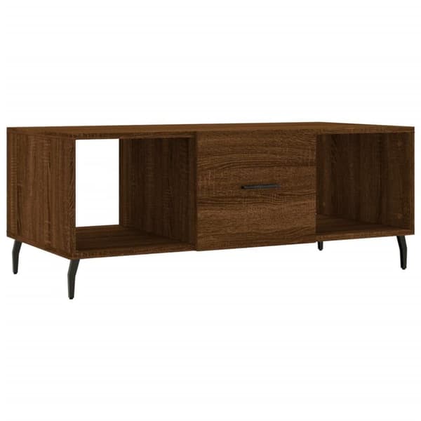 vidaXL Sohvapöytä ruskea tammi 102x50x40 cm tekninen puu