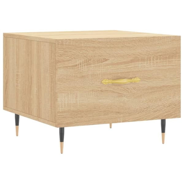 vidaXL Salongbord sonoma eik 50x50x40 cm konstruert tre