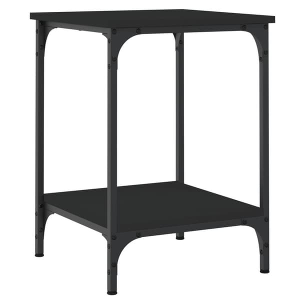 vidaXL sofabord 40x40x55 cm konstrueret træ sort