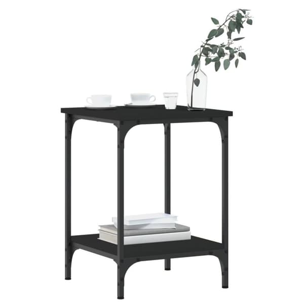 vidaXL sofabord 40x40x55 cm konstrueret træ sort