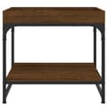 Miniatyrbilde 3 av 9: vidaXL Salongbord brun eik 49,5x49,5x45 cm konstruert tre