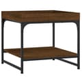 Miniatyrbilde 1 av 9: vidaXL Salongbord brun eik 49,5x49,5x45 cm konstruert tre