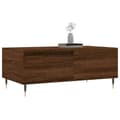 Miniatyrbillede 3 af 11: vidaXL sofabord 90x50x36,5 cm konstrueret træ brun egetræsfarve