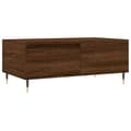 Miniatyrbillede 1 af 11: vidaXL sofabord 90x50x36,5 cm konstrueret træ brun egetræsfarve
