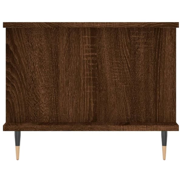 vidaXL sofabord 90x50x40 cm konstrueret træ brun egetræsfarve