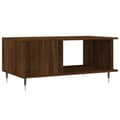 Miniatyrbillede 7 af 11: vidaXL sofabord 90x50x40 cm konstrueret træ brun egetræsfarve