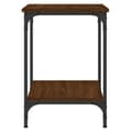 Miniatyrbilde 3 av 9: vidaXL Salongbord brun eik 40x40x55 cm konstruert tre