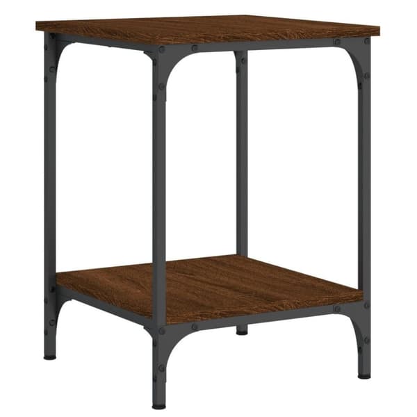 vidaXL Salongbord brun eik 40x40x55 cm konstruert tre