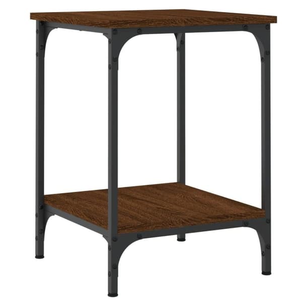 vidaXL Salongbord brun eik 40x40x55 cm konstruert tre